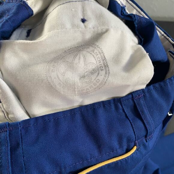 Boy Scouts BSA Pants 23X21 Blue Embroidered Uniform Bottoms Trousers sz6 Small - Picture 3 of 8